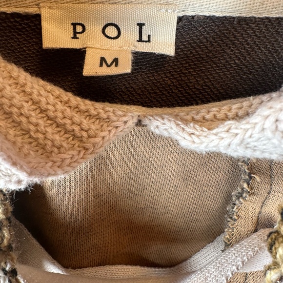 POL forever tied Brown and Cream Lace-Up Hoodie - Picture 7 of 11
